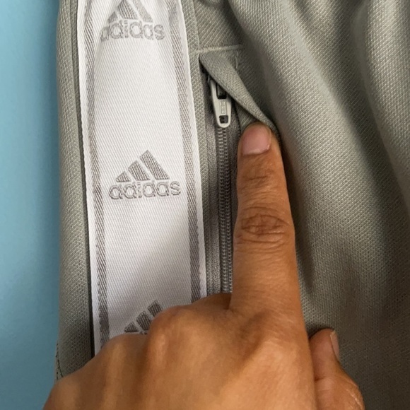 New Adidas Gray Climacool Track Pants US XS - Picture 3 of 6